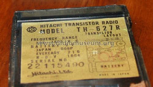Transistor 6 TH-627R; Hitachi Ltd.; Tokyo (ID = 1402153) Radio