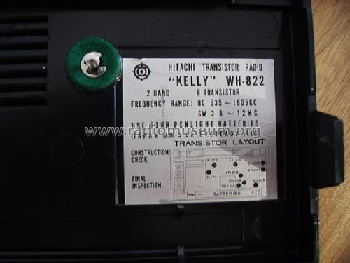 Kelly WH-822; Hitachi Ltd.; Tokyo (ID = 794944) Radio