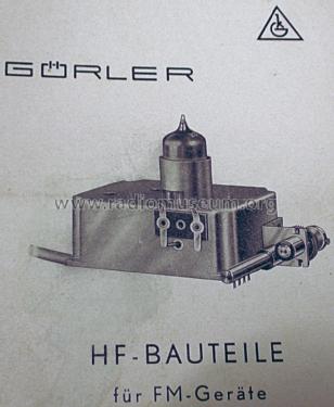 UKW-Tuner mit Getriebe 1:3 UT 344; Görler, J. K.; (ID = 1361100) mod-past25