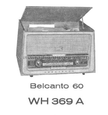 Belcanto 60 WH369A; Horny Hornyphon; (ID = 125340) Radio