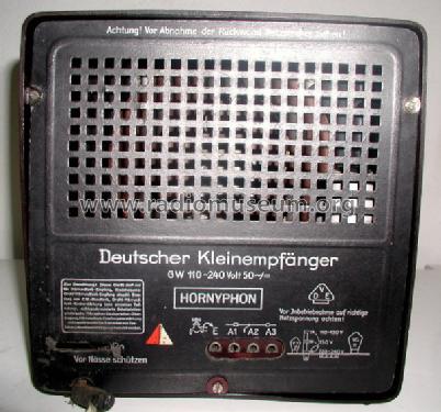 Deutscher Kleinempfänger DKE; Horny Hornyphon; (ID = 401338) Radio