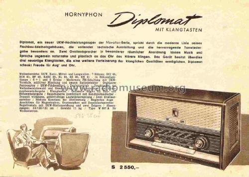 Diplomat W567A; Horny Hornyphon; (ID = 707014) Radio