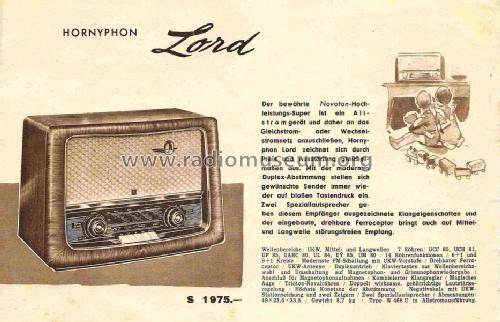 Lord 57 W466U; Horny Hornyphon; (ID = 707015) Radio