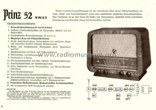 Prinz 52 W551A; Horny Hornyphon; (ID = 701665) Radio