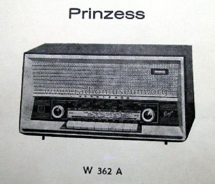 Prinzess W362A /00 /70; Horny Hornyphon; (ID = 69318) Radio