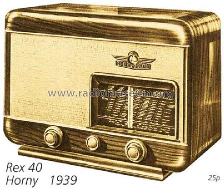 Rex 40GW W345L; Horny Hornyphon; (ID = 1677) Radio