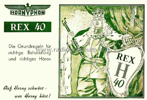 Rex 40W W345A; Horny Hornyphon; (ID = 893286) Radio