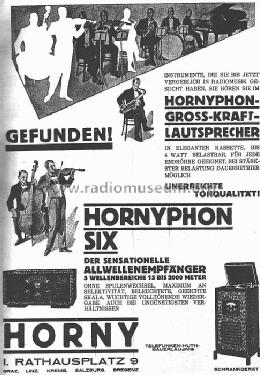 Six-Schrank 1822 & 1822e; Horny Hornyphon; (ID = 10280) Radio