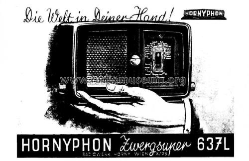 Zwergsuper 637L; Horny Hornyphon; (ID = 593946) Radio
