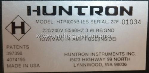Tracker - HTR1005B-IES Serial 22F; Huntron Instruments (ID = 1704545) Equipment