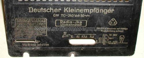 Deutscher Kleinempfänger DKE; Ika Radio Radio IKA; (ID = 93187) Radio