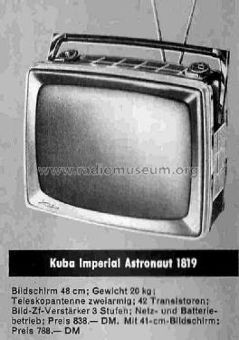 Astronaut 1819; Imperial Rundfunk (ID = 743791) Televisore