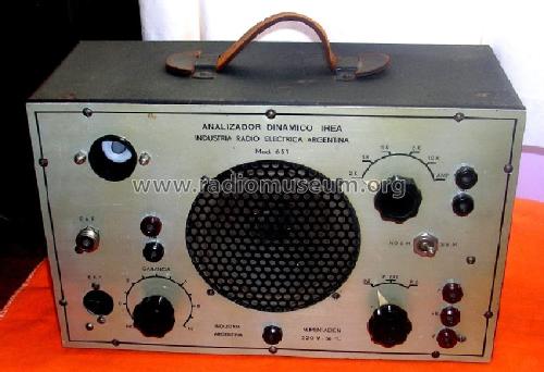 Analizador dinámico 651; Indústria Radio (ID = 986854) Equipment