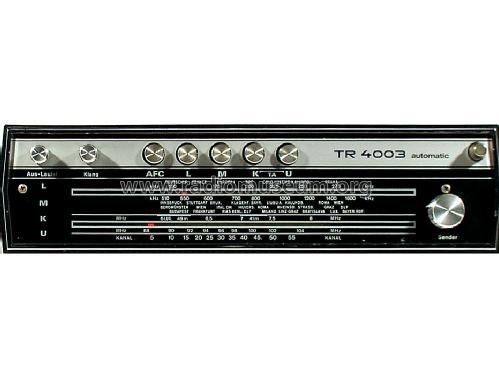 TR 4003 automatic/Netz 5214 01 67; Ingelen, (ID = 232719) Radio