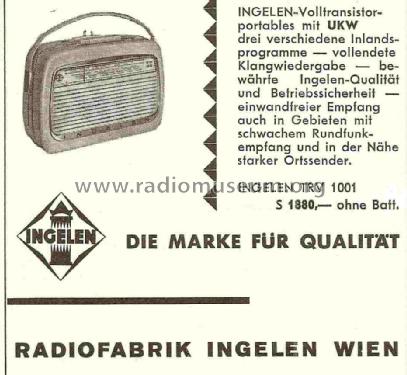 TRV1001UKW; Ingelen, (ID = 715051) Radio