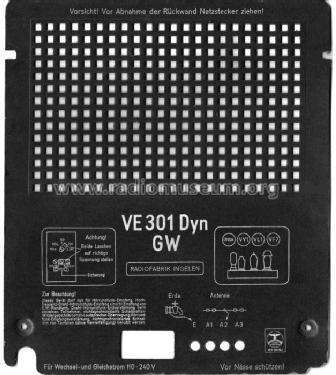 Volksempfänger VE301 Dyn GW; Ingelen, (ID = 260458) Radio