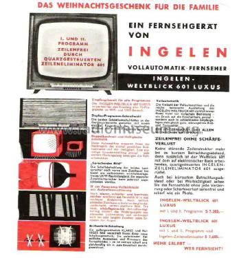 Weltblick 601; Ingelen, (ID = 140073) Television