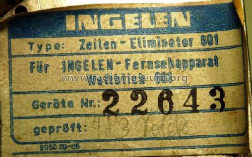 Zeilen-Eliminator 601; Ingelen, (ID = 693367) Misc