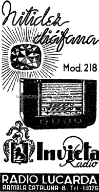 218; Invicta Radio, (ID = 1967888) Radio