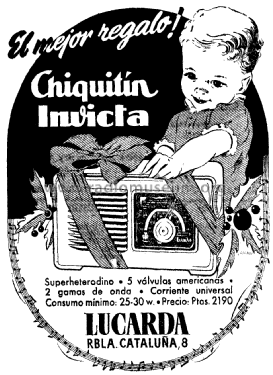 Chiquitín 187; Invicta Radio, (ID = 1964080) Radio