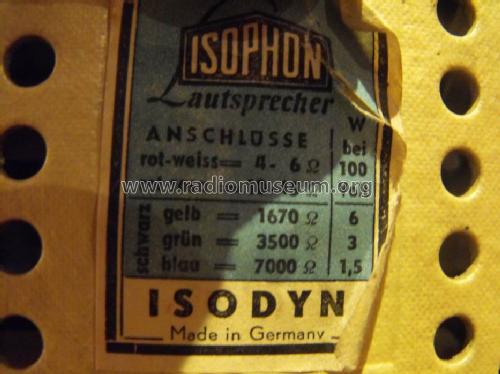 Isodyn ; Isophon, E. Fritz & (ID = 1007753) Speaker-P