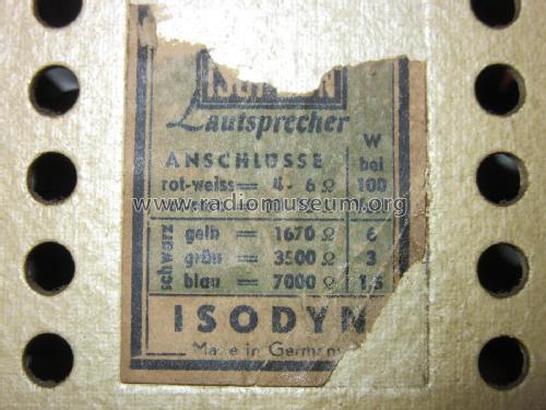 Isodyn ; Isophon, E. Fritz & (ID = 2203979) Speaker-P