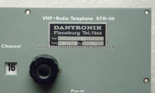 VHF Radio Telephone STR-20; ITT, International (ID = 1223364) Commercial TRX