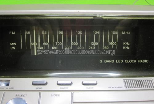 3 Band LED Clock Radio Cassette CCR300; ITT-KB; Foots Cray, (ID = 1991027) Radio