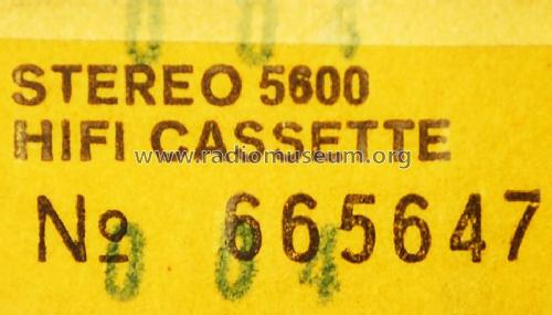 5600 HiFi Cassette; ITT Schaub-Lorenz (ID = 1808817) Radio
