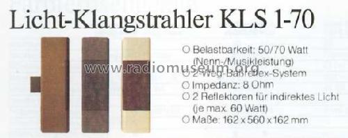 Licht-Klangstrahler KLS 1-70; ITT Schaub-Lorenz (ID = 1931162) Altavoz-Au