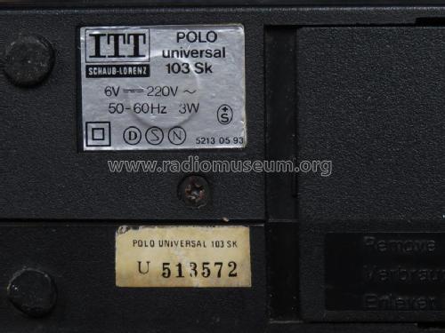 Polo Universal Ch= 103SK; ITT Schaub-Lorenz (ID = 2429429) Radio