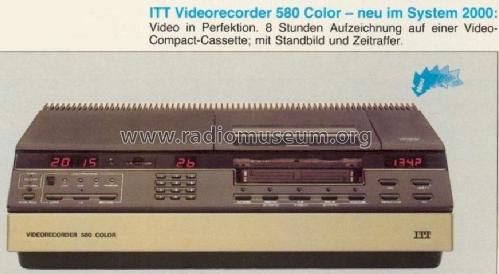 Videorecorder 580 Color VR580; ITT Schaub-Lorenz (ID = 686625) R-Player