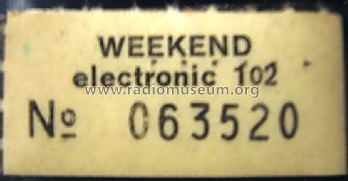 Weekend electronic 102 52151025; ITT Schaub-Lorenz (ID = 914088) Radio