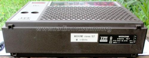 Weekend Stereo 107 52130275; ITT Schaub-Lorenz (ID = 2001209) Radio