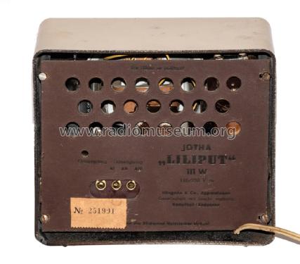 Liliput 111W; Jotha-Radio, El.-App (ID = 3011210) Radio