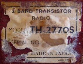 NVC Nivico 2 Band Transistor Radio TH-2770S; JVC - Victor Company (ID = 1051650) Radio
