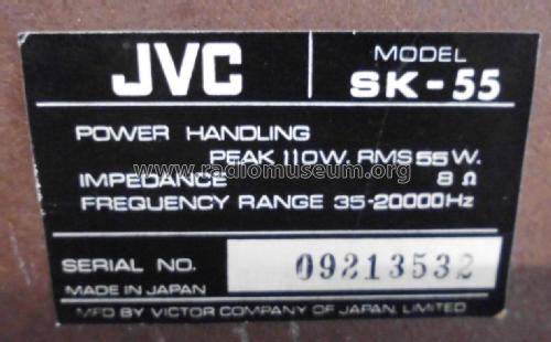 SK-55; JVC - Victor Company (ID = 2096783) Speaker-P