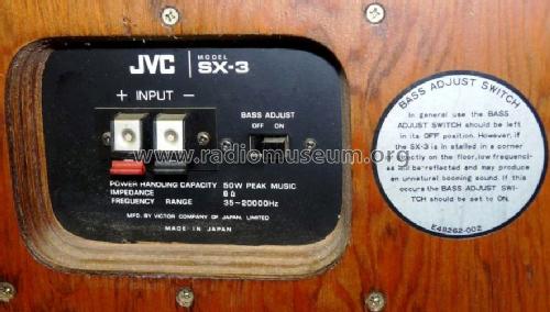 SX-3; JVC - Victor Company (ID = 776341) Lautspr.-K