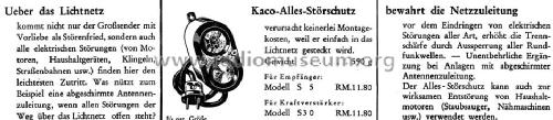 Alles-Störschutz S30; Kaco, Kupfer-Asbest- (ID = 1689113) Diverses