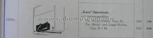 MW/LW Sperrkreis VE 301 Wn S; Kaco, Kupfer-Asbest- (ID = 376689) Misc