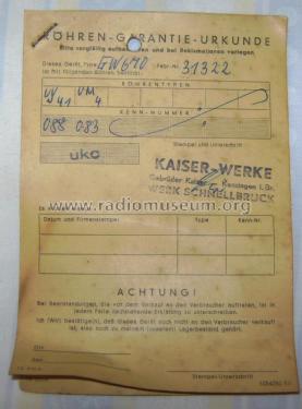 GW670 ; Kaiser KG, W. bzw. (ID = 1872992) Radio