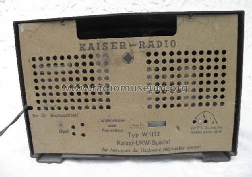 UKW-Spezial W1132; Kaiser KG, W. bzw. (ID = 1208180) Radio
