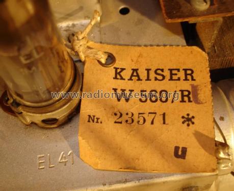 W560RU; Kaiser KG, W. bzw. (ID = 2067197) Radio