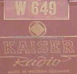 W649; Kaiser KG, W. bzw. (ID = 540322) Radio