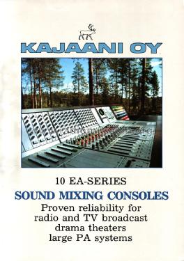 Broadcast Mixing Console 10EA-series; Kajaani (ID = 2010515) Ampl/Mixer