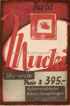 Mucki I 3 Röhren; Kapsch & Söhne KS, (ID = 781571) Radio