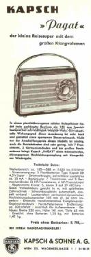 Pagat ; Kapsch & Söhne KS, (ID = 734704) Radio
