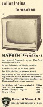 Prominent-Automatic ; Kapsch & Söhne KS, (ID = 731908) Television