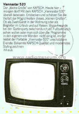 Viennastar 520 VS520; Kapsch & Söhne KS, (ID = 731164) Television