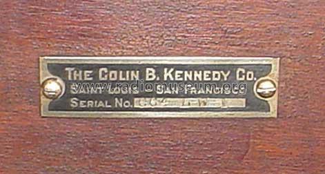 521 Amplifier; Kennedy Co., Colin B (ID = 256168) Ampl/Mixer